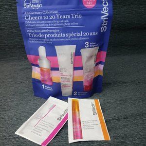 Strivectin Cheers to 20 Years Smoothing Brightening Trio plus 2 smaller samples
